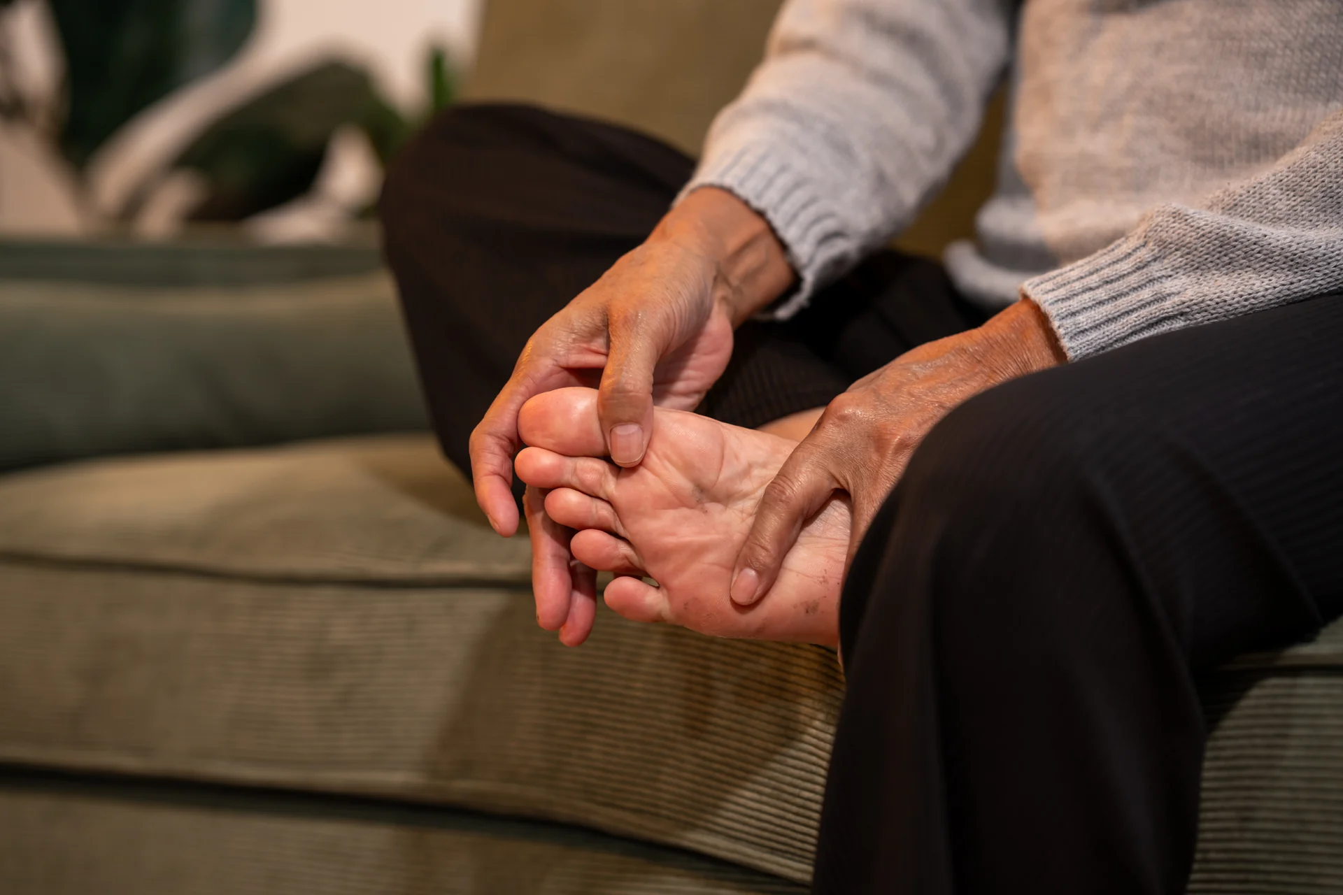 Hands being assessed